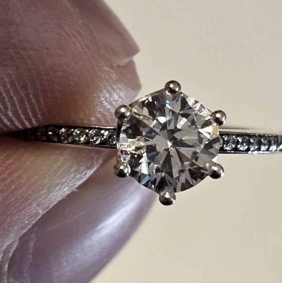 Authentic Pandora Clear Sparkling Crown Solitaire Ring - Picture 4 of 4